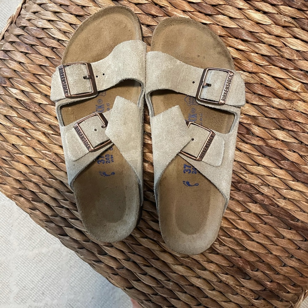 Birkenstock sandals.